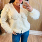 Diamanté V-Neck Jumper