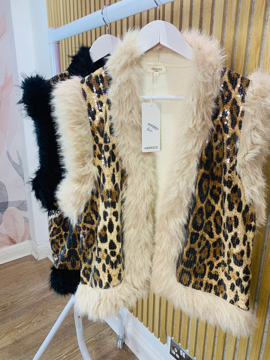 Leopard Print Gilet