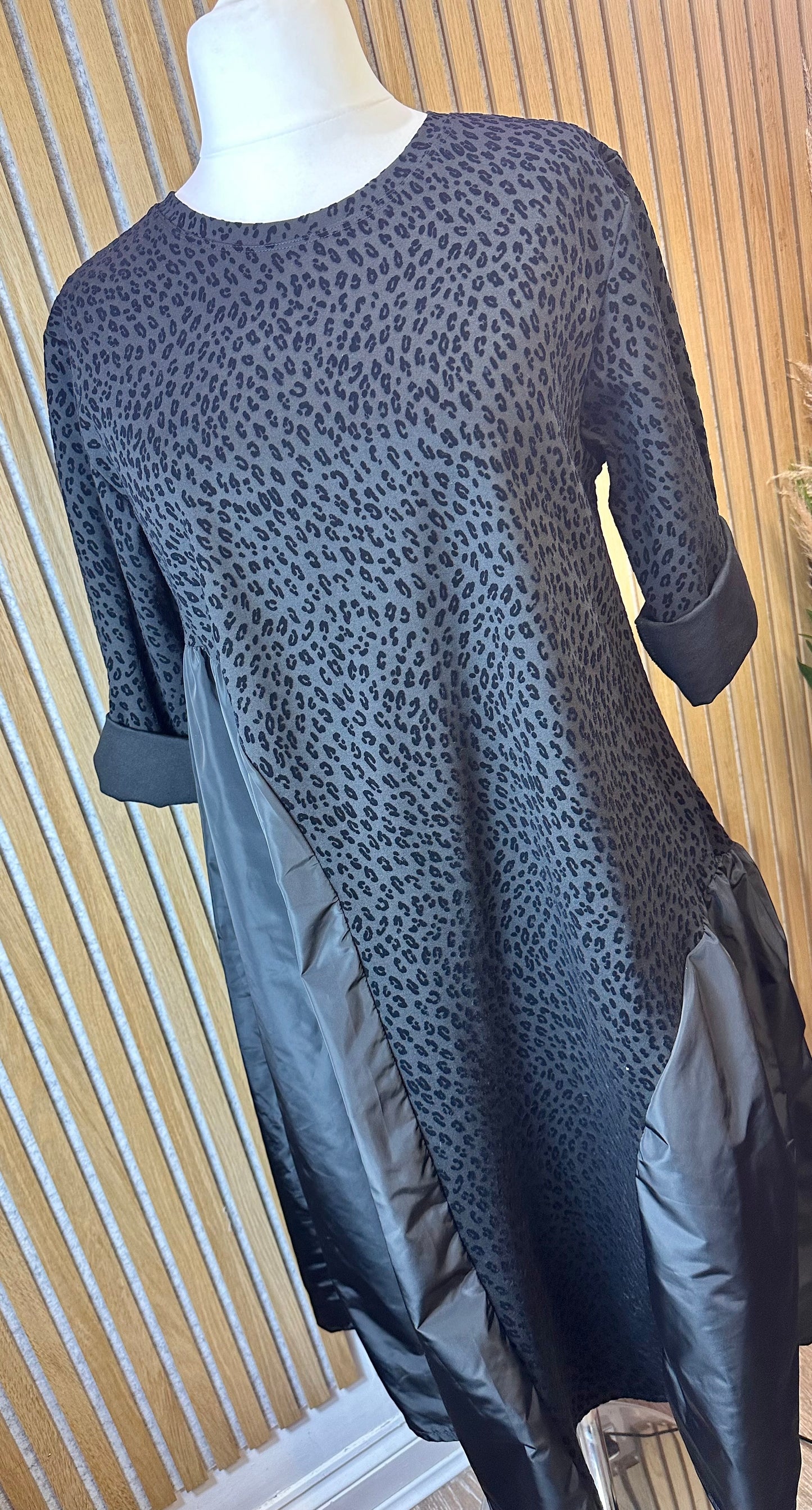 Leopard PU Dress