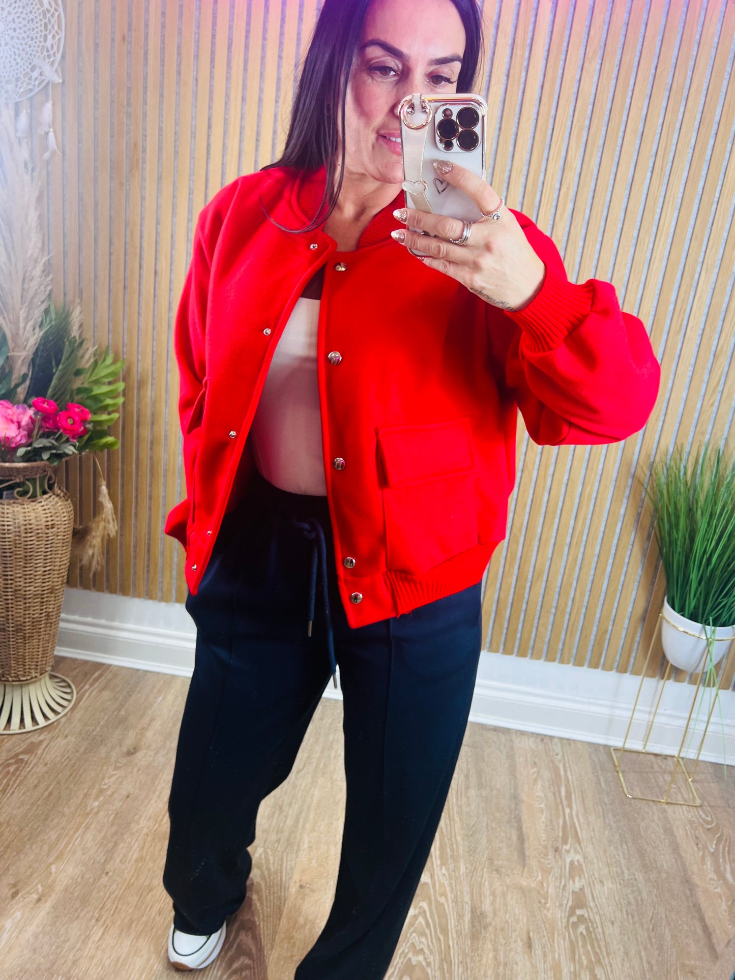 Bomber Jacket Red