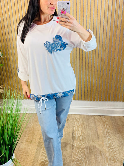 Blue Heart Top