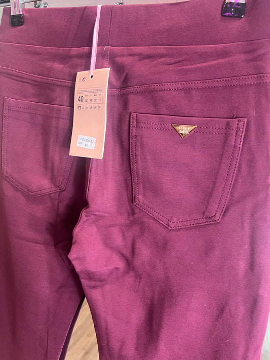 Smart Wine Pants (10-20)