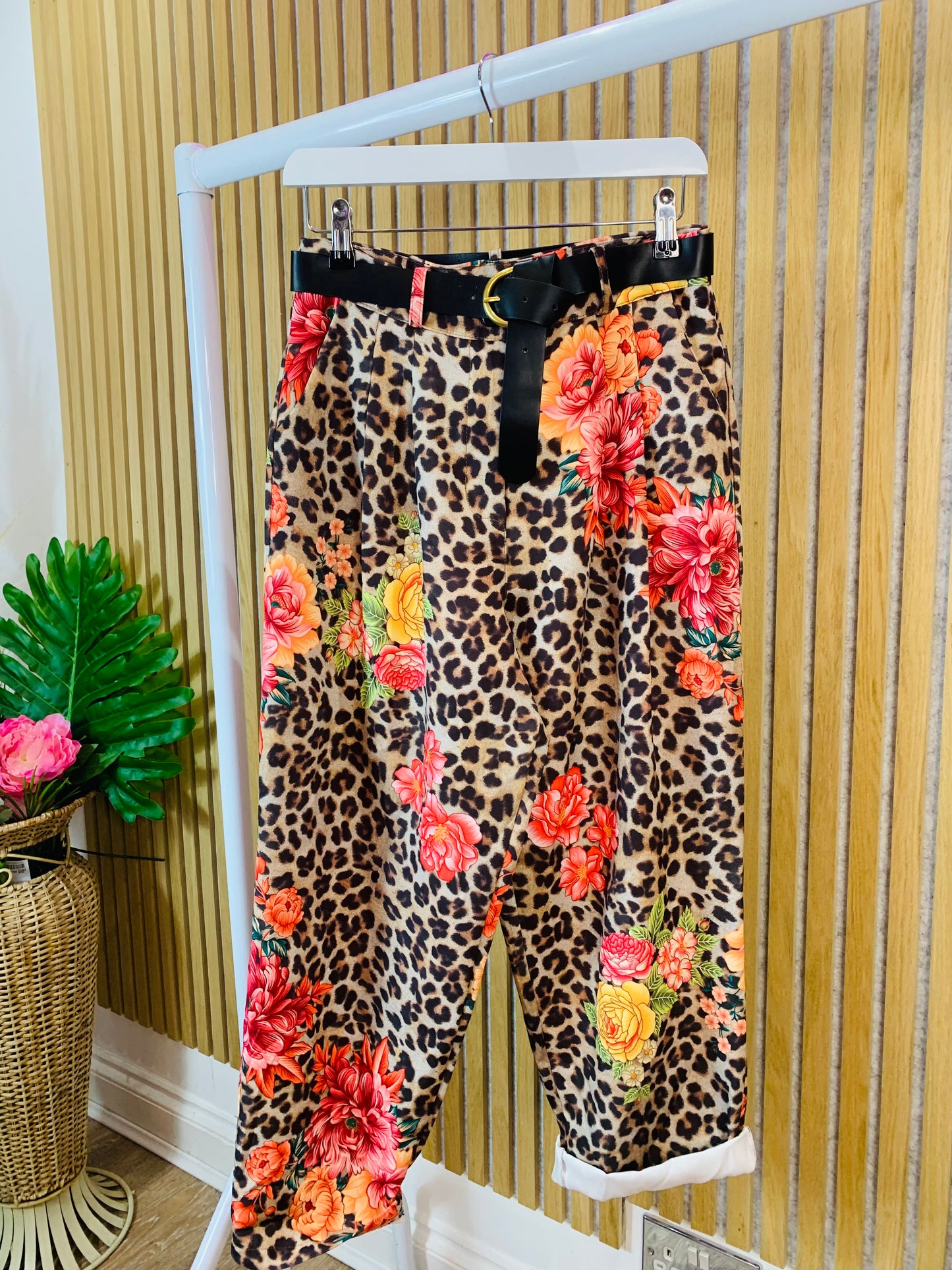 Leopard Flower Pant