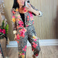 Leopard Flower Pant