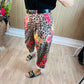 Leopard Flower Pant