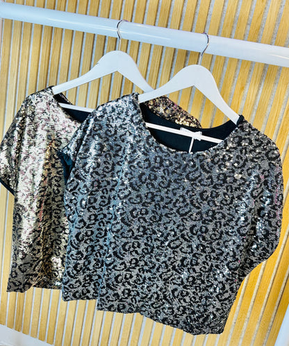 Sequin Animal Top