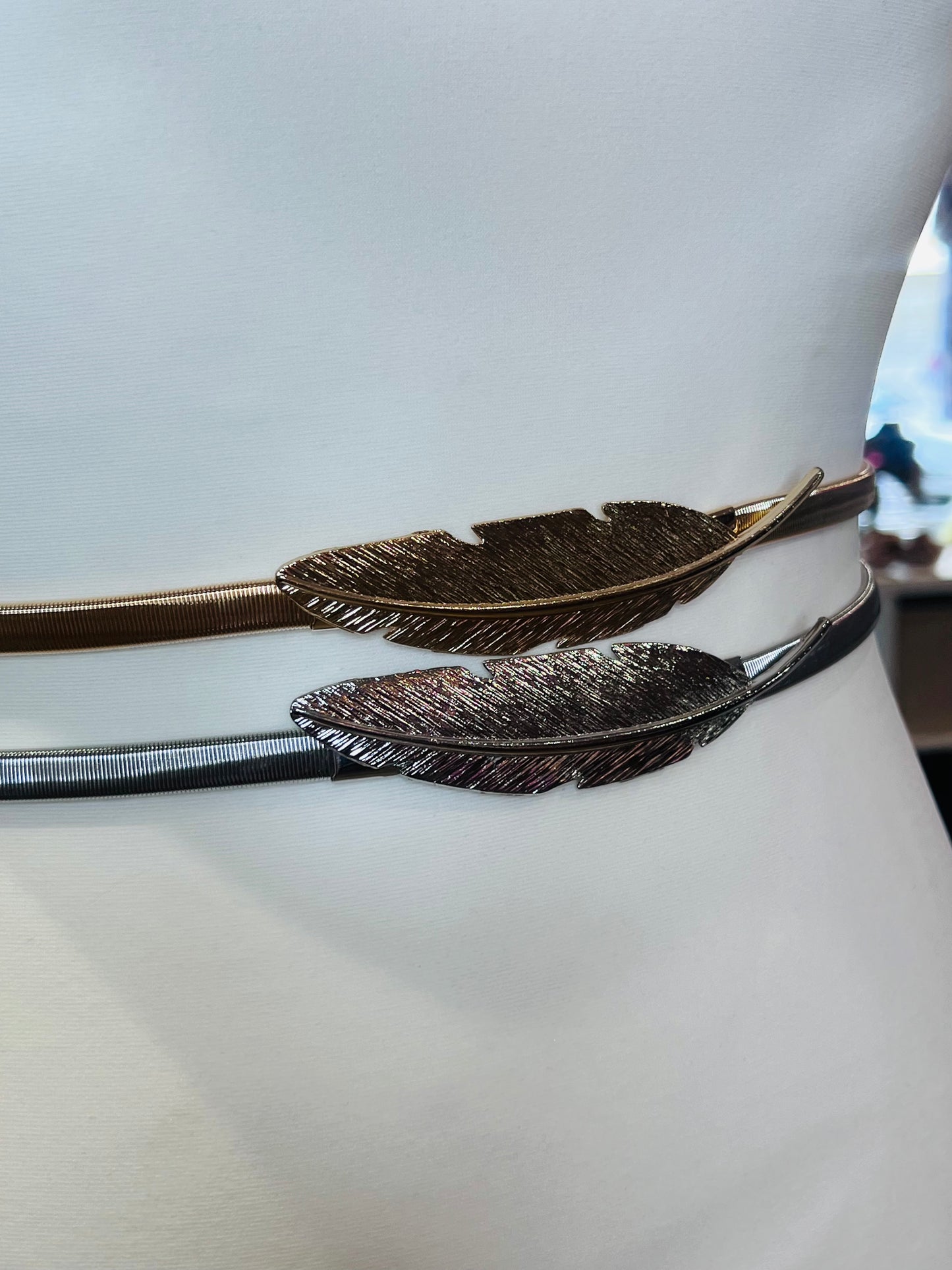 Metal Stretch leaf Belt