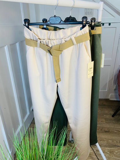 Belted Jogger Trouser