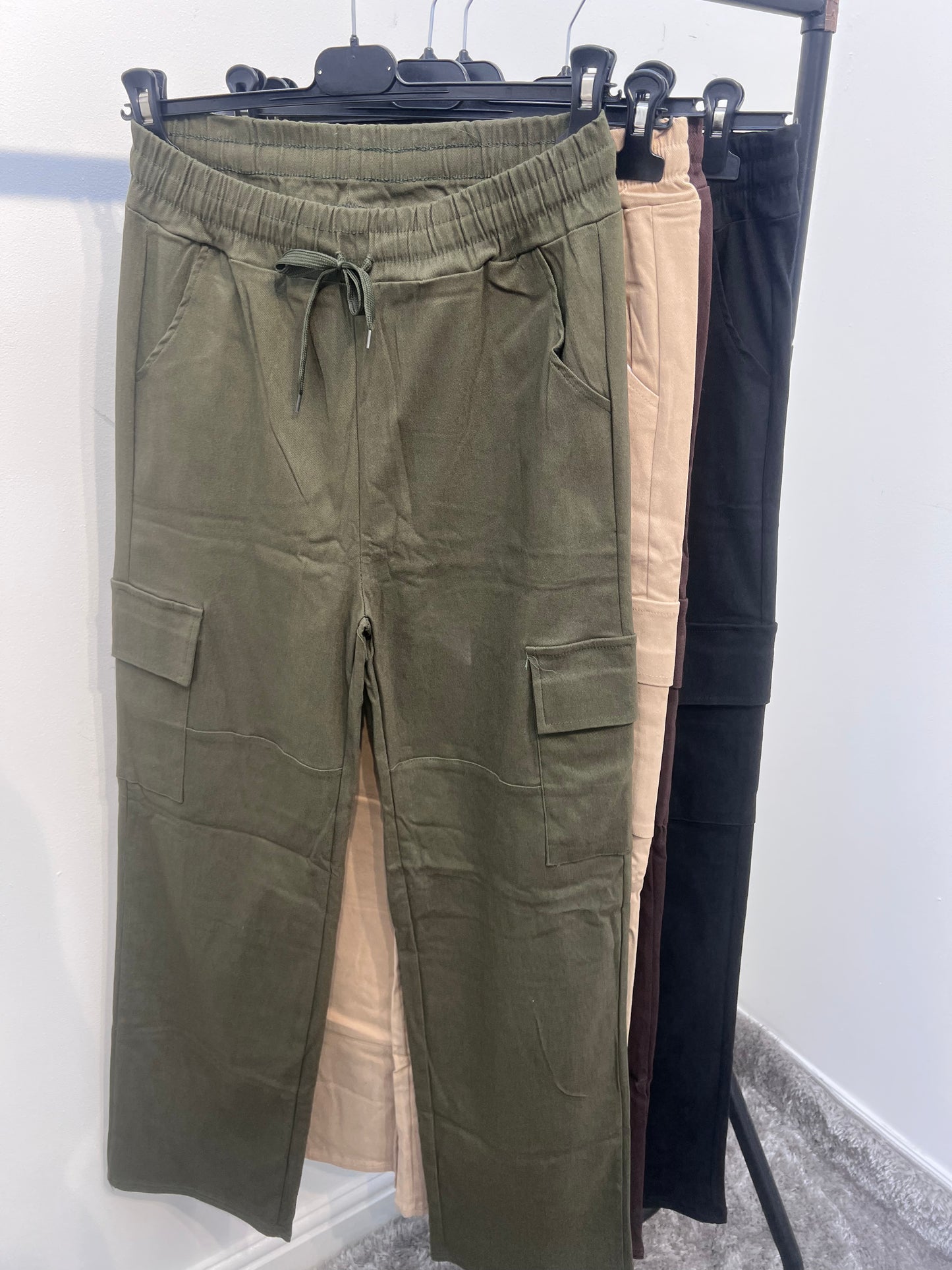 Khaki Straight Leg Cargo