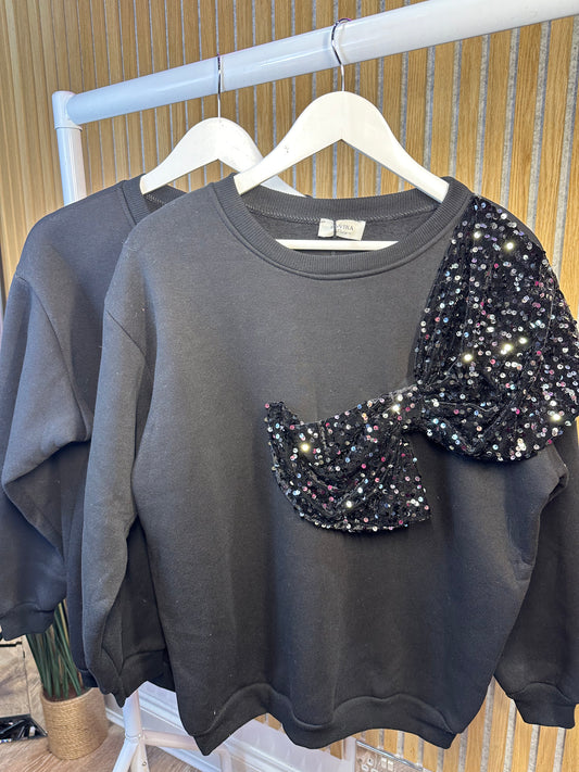 Sparkle Bow Sweater